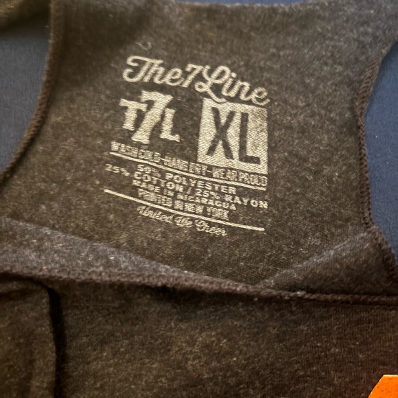 The 7 line army charcoal gray extra large tank M for Mets - Picture 3 of 5